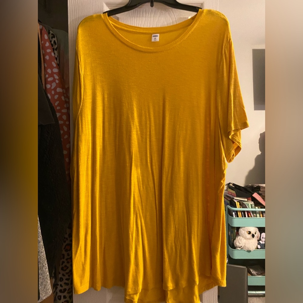 Mustard Old Navy Luxe Shirt